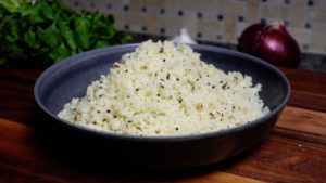 Cauliflower rice, Indian style